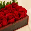 Treasure Box Roses | 15 Red Roses