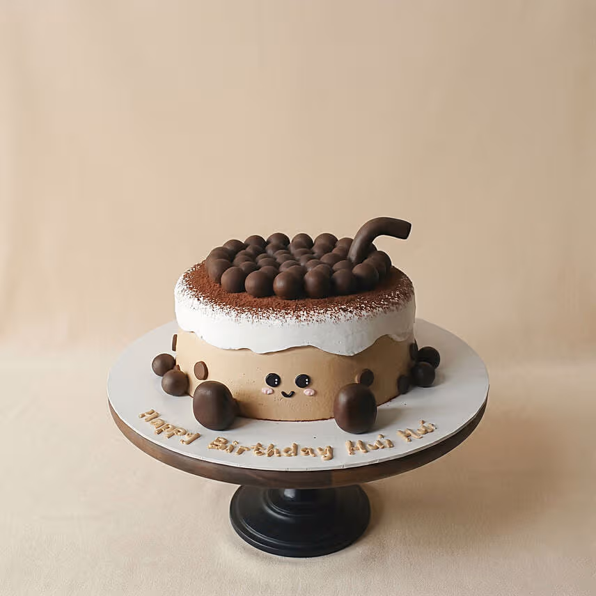 Kawaii Bubble Tea Chocolate Cake