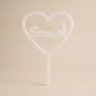 Elegant Arabic Love Cake Topper - Heart Design