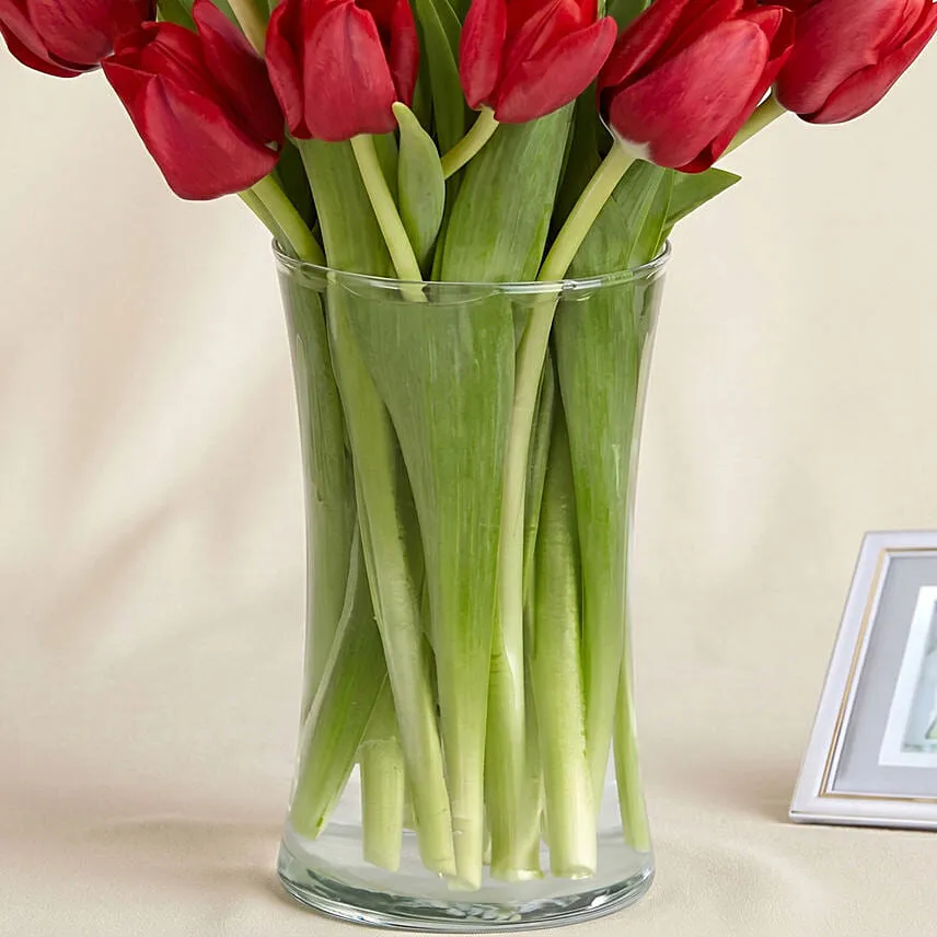 20 Red Tulip Arrangement