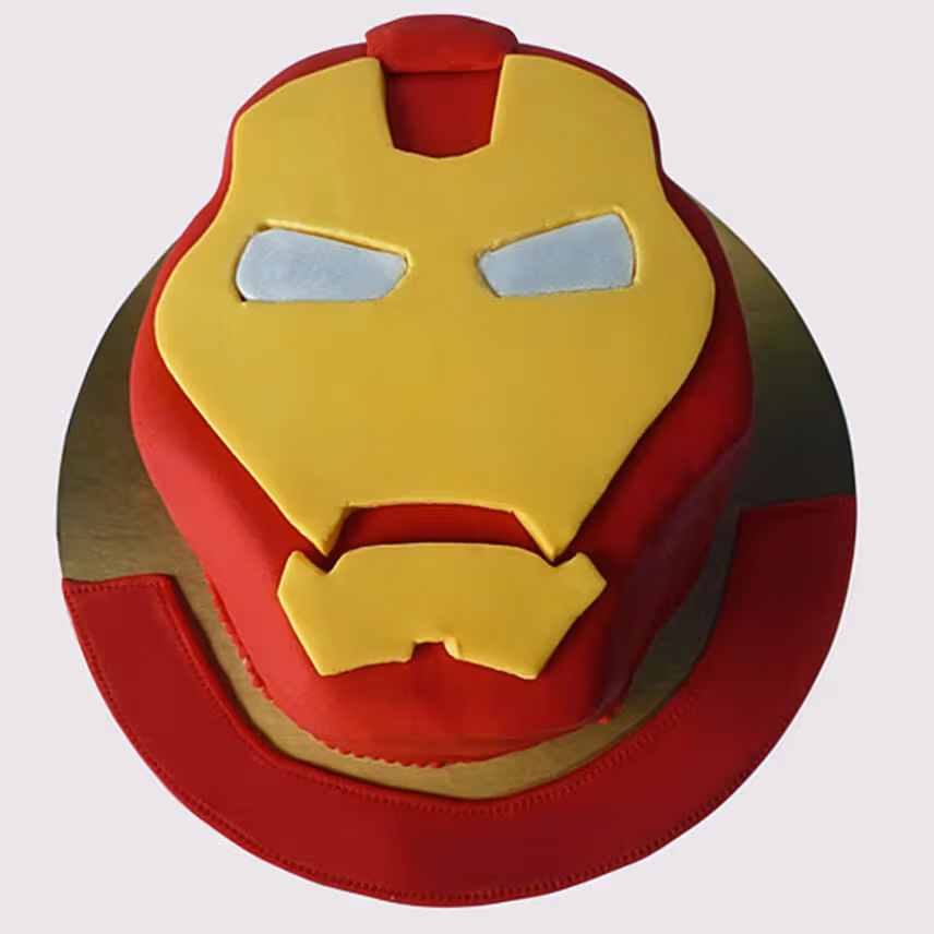 Iron Man Logo Shaped Cake