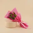 Purple Tulip Bouquet For Mom - With Jewelries