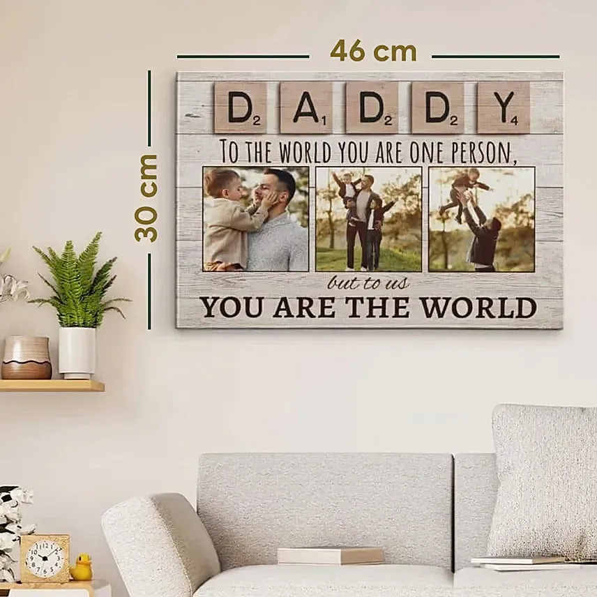 لوحات خشبية تصميم سكربل هدية يوم الاب