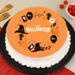 Halloween Black Magic Photo Cake