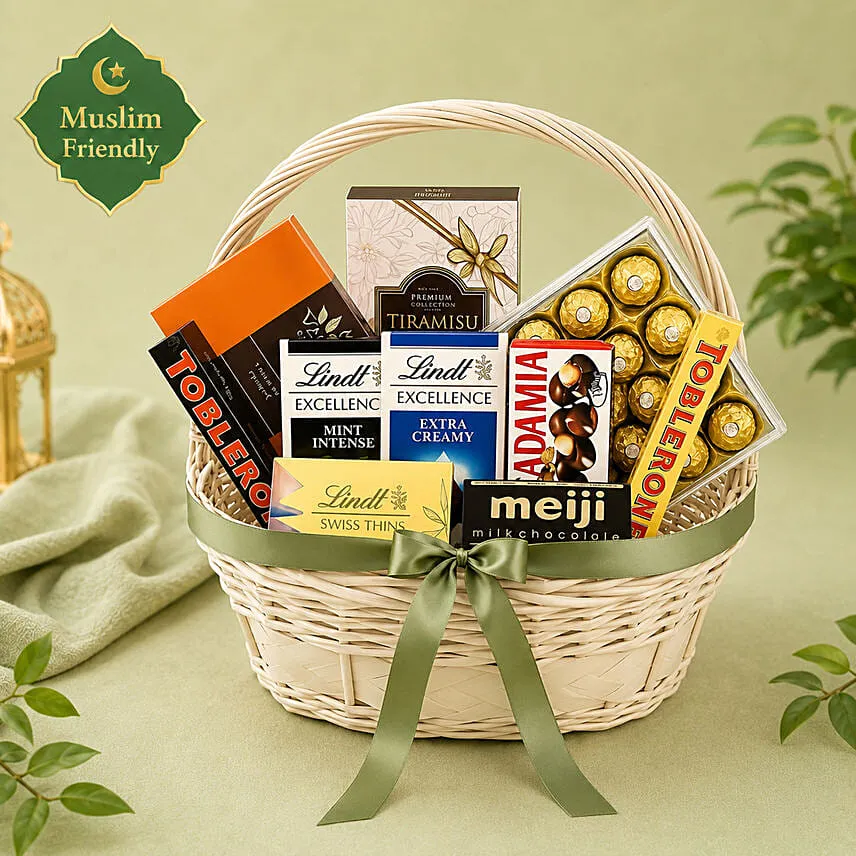Exotic Chocolates Gift Basket