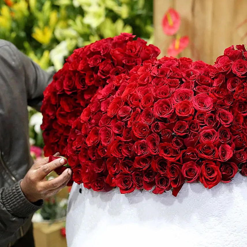 1000 Red Roses Teddy Bear