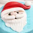 Festive Santa Fondant Chocolate Cake - Perfect Holiday Centerpiece