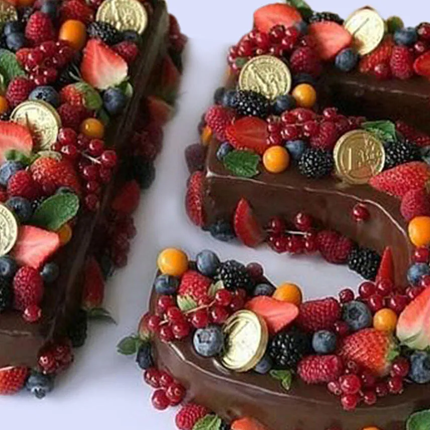 Number 15 Mixed Berry Cake