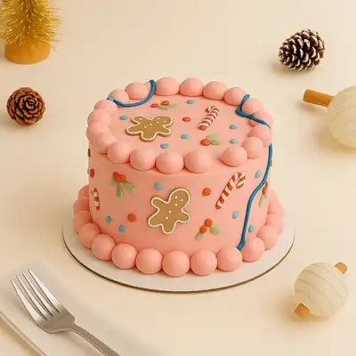 Festive Gingerbread Candy Delight Cake - Perfect for Celebrations - Chocolate