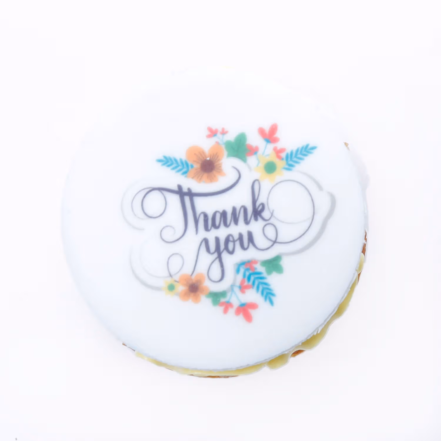 Elegant Thank You Vanilla Cupcakes - Set of 6