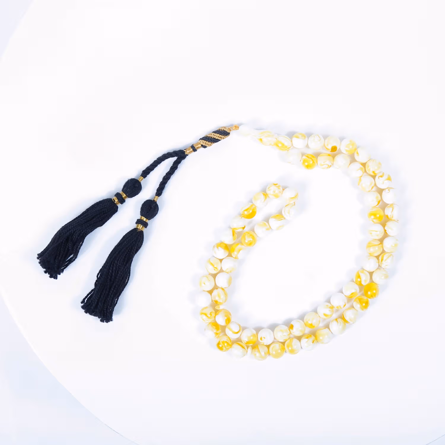 Luxury Musbah - White & Yellow - Large Edition - Elegance Floral Box