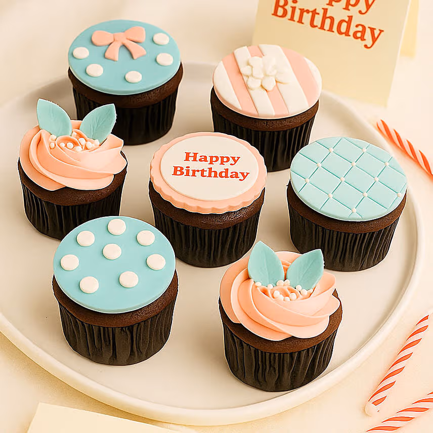 Birthday Decorated Cupcakes