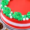 Festive Jolly Christmas Chocolate Cake - 1 Kg Cream Delight