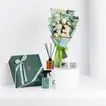Kenooz Premium Gift Box with Elegant White Roses Bouquet