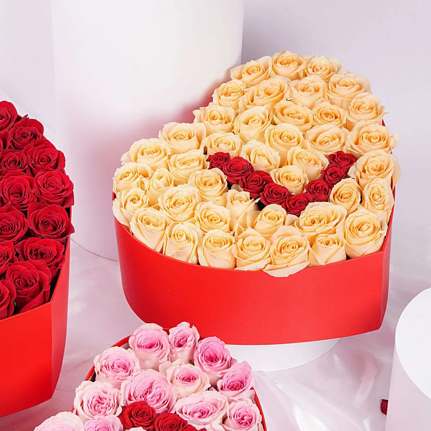 I Love You Valentines Roses Box