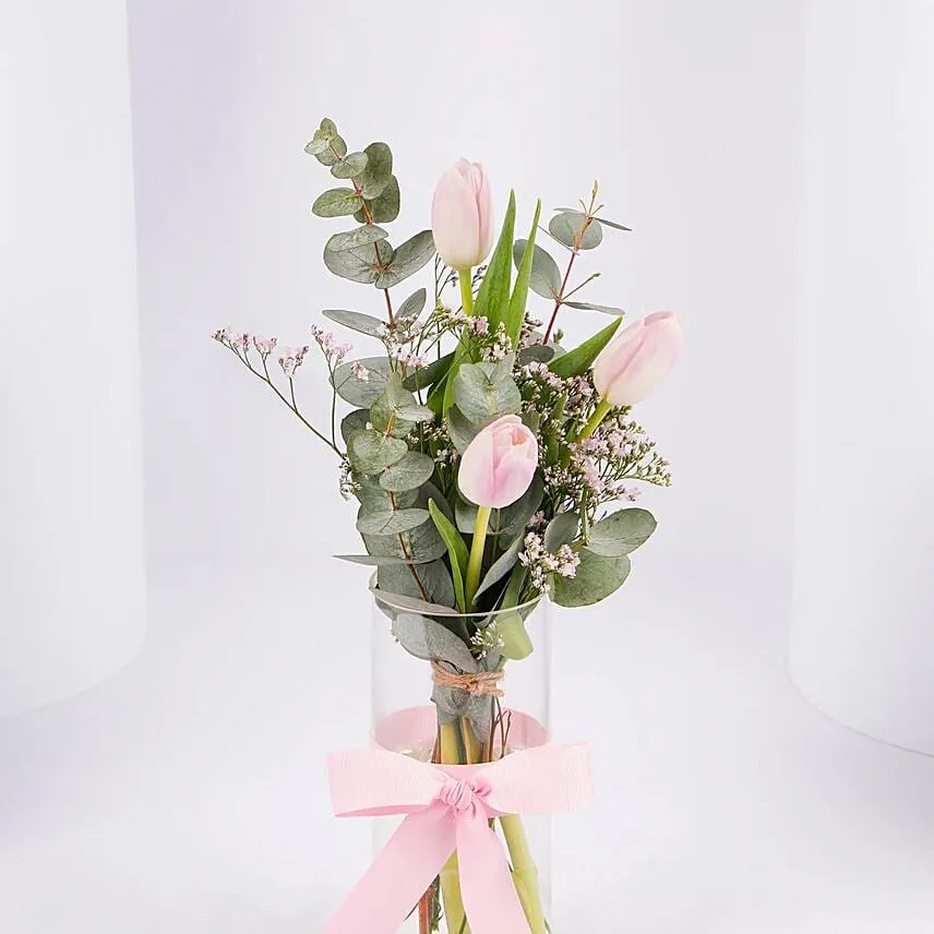 Three Tulips in a Vase