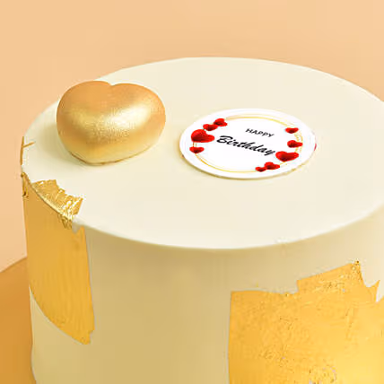Luxurious Celestial Chocolate Round Cake - Perfect for Celebrations