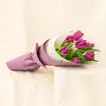 Elegant Bouquet of 7 Purple Tulips - Perfect for Any Occasion