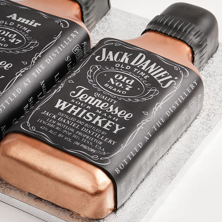 Designer Jack Daniels Fondant Cake