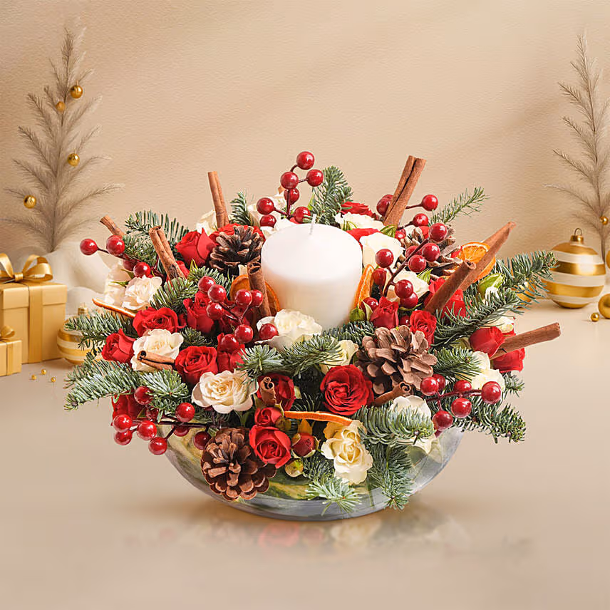 Season Brightness Floral Centerpiece