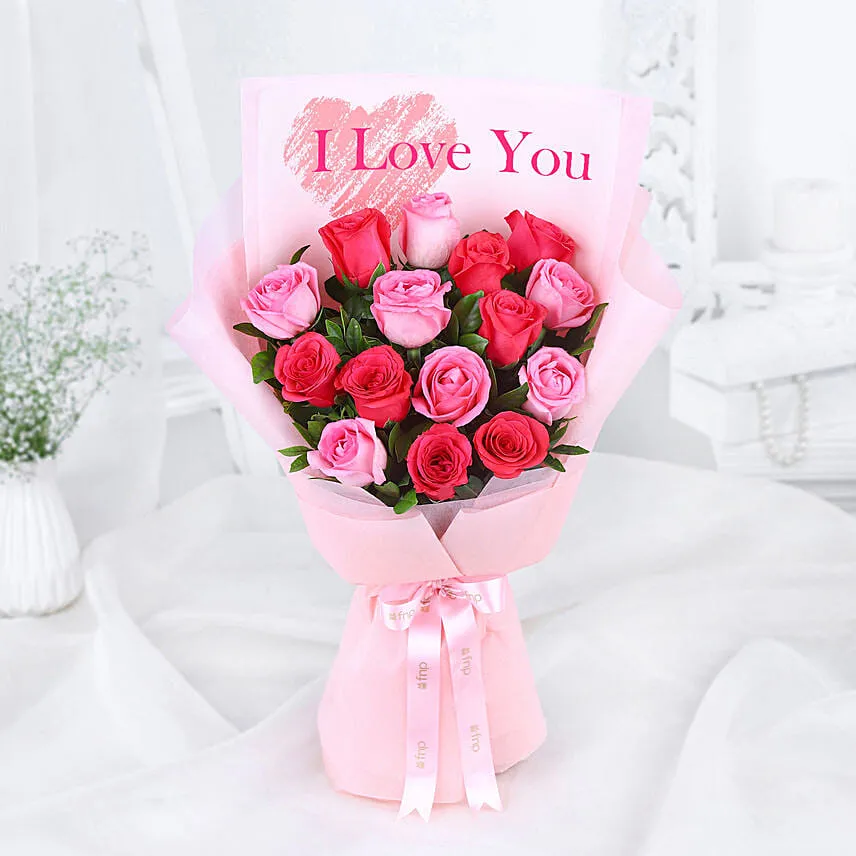 I Love You Roses Hand Bouquet