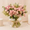 Exquisite Pink Spray Rose Vase - Flowers