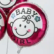 Adorable Baby Girl Foil Helium Balloons - Set of 3