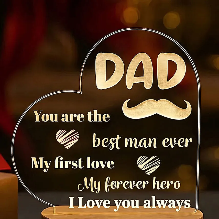 Light Up Dad's World LED Lamp