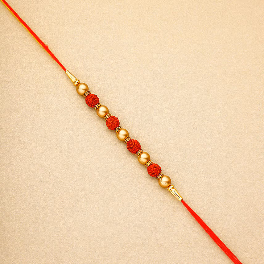 Earthly Blessings Rudraksha Rakhi N Rasgulla Duo