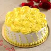 Bright Roses Chocolate Cream Cake
