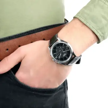 Casio Enticer Multifunction Men's Leather Watch with Date & Day Display