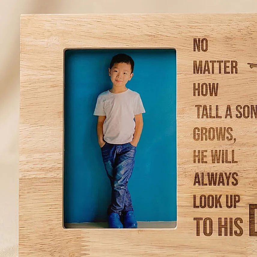 Personalised Engraved Wooden Photo Frame