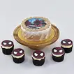 Delicious Spiderman Birthday Cake with Chocolate Cupcakes Set