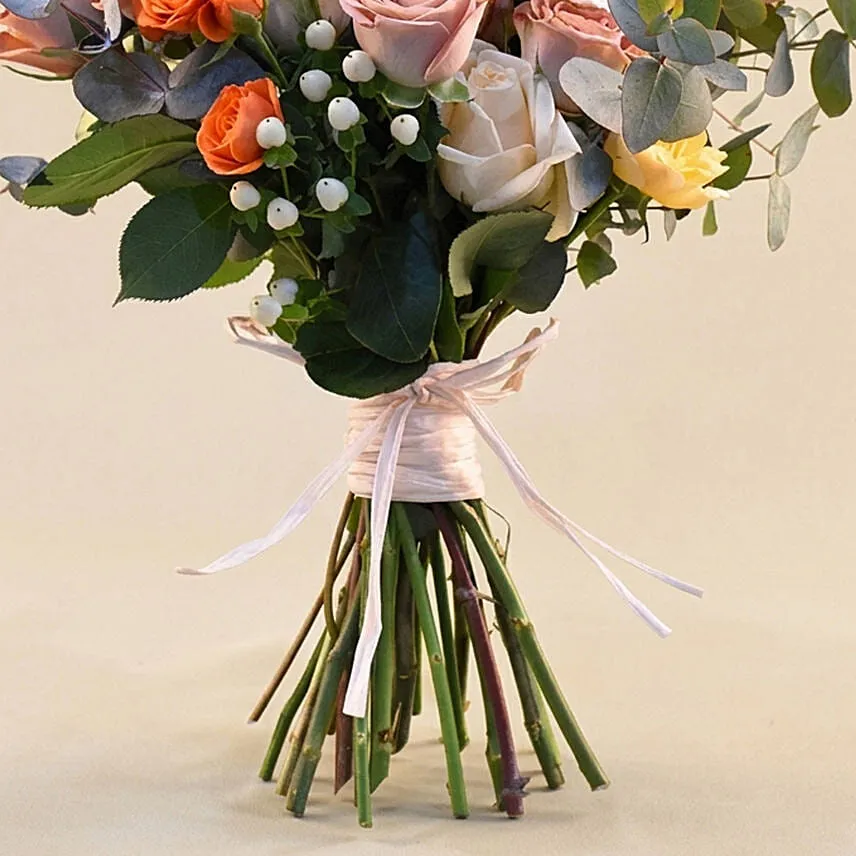 Flamboyant Mixed Flowers Bunch