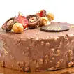 Luxurious Golden Rocher Birthday Cake - Perfect Chocolate Indulgence