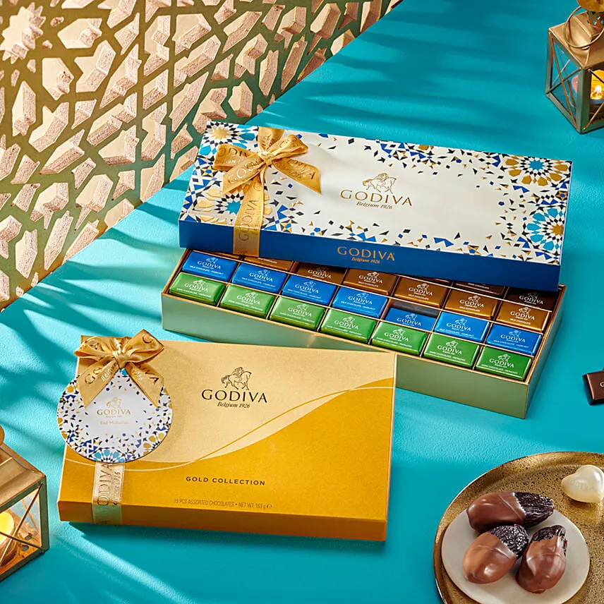 شوكولاتة جوديفا - مجموعة رمضان والعيد 2 بوكس