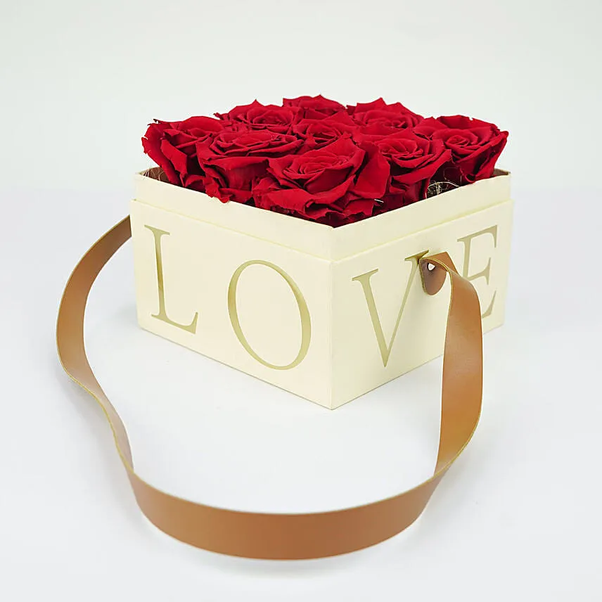 Forever Rose In Love Box For Valentines