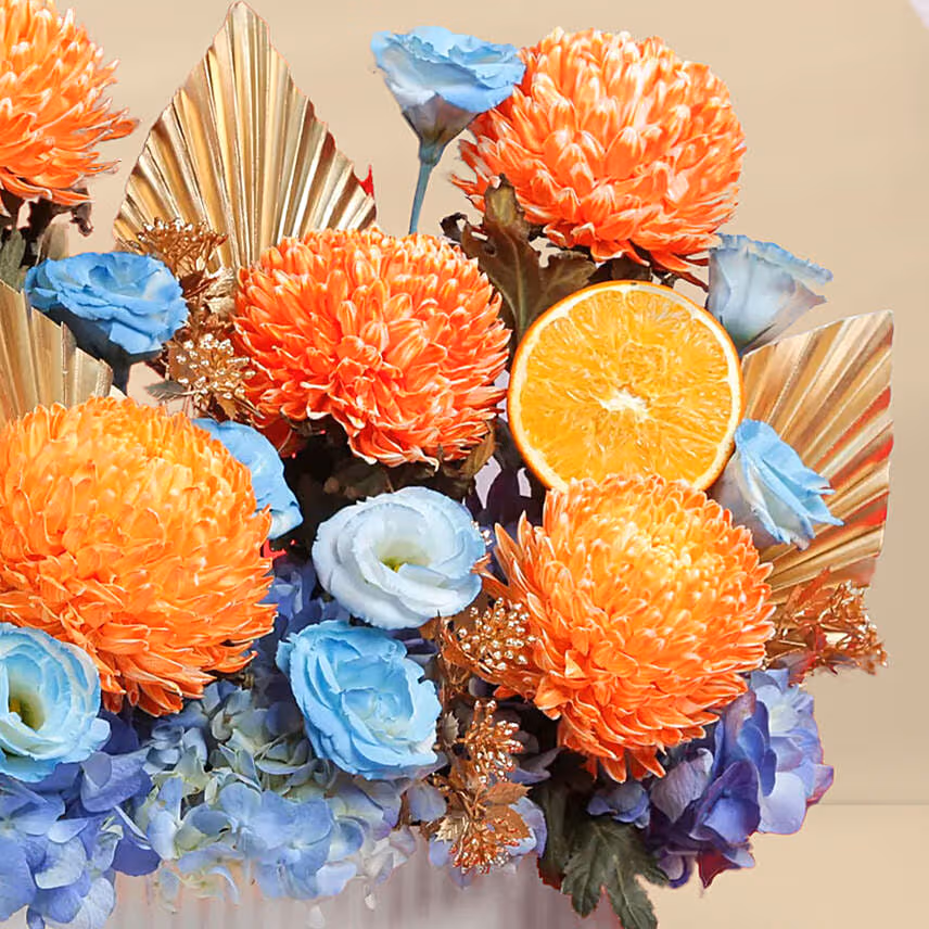 Wishing You Great Fortune Flowers Vase