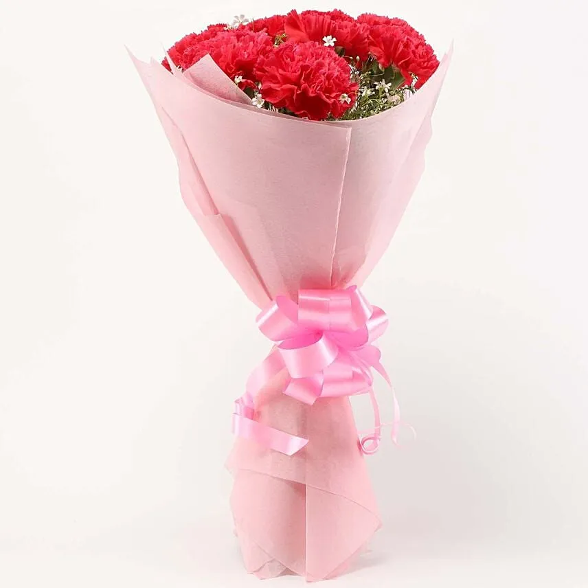 Beautiful Pink Carnations Bouquet