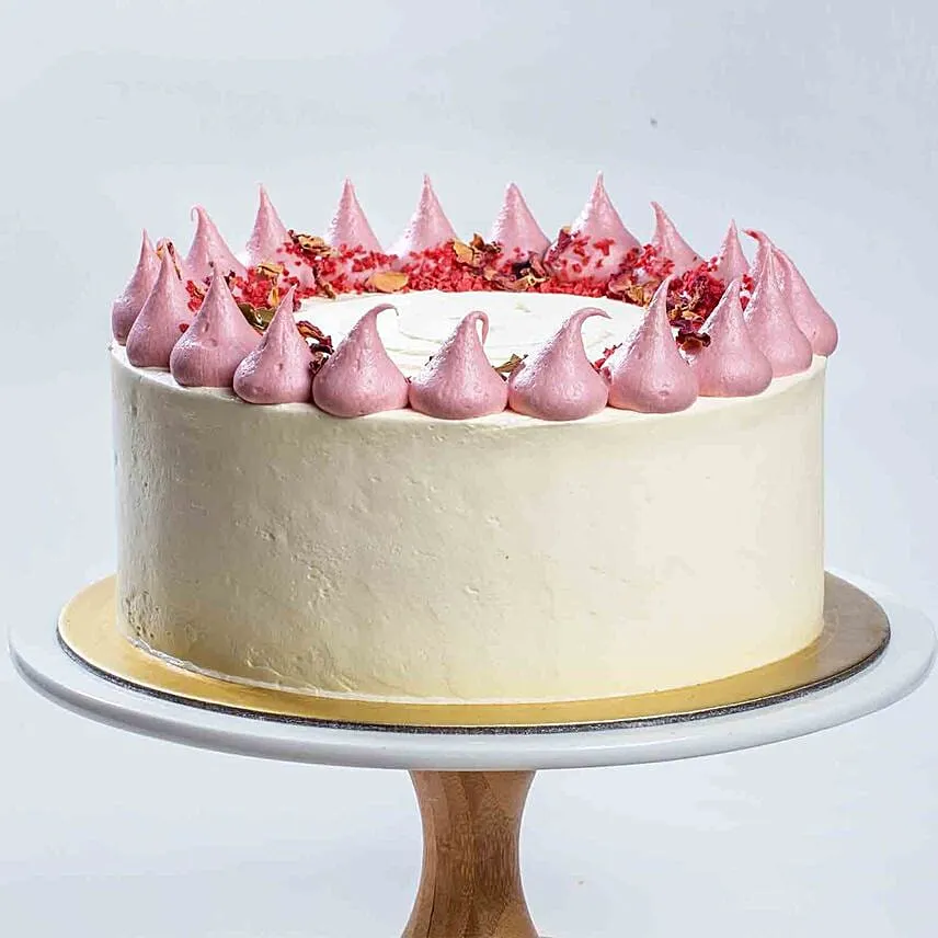 Raspberry Lychee Rose Cake