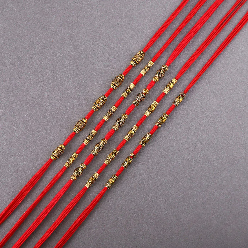 Sneh Classy Rakhi Set With Lindt Chocolates & Almonds