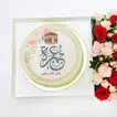 Elegant Umrah Mubarak Flower & Cake Gift Combo - Perfect Celebration Package