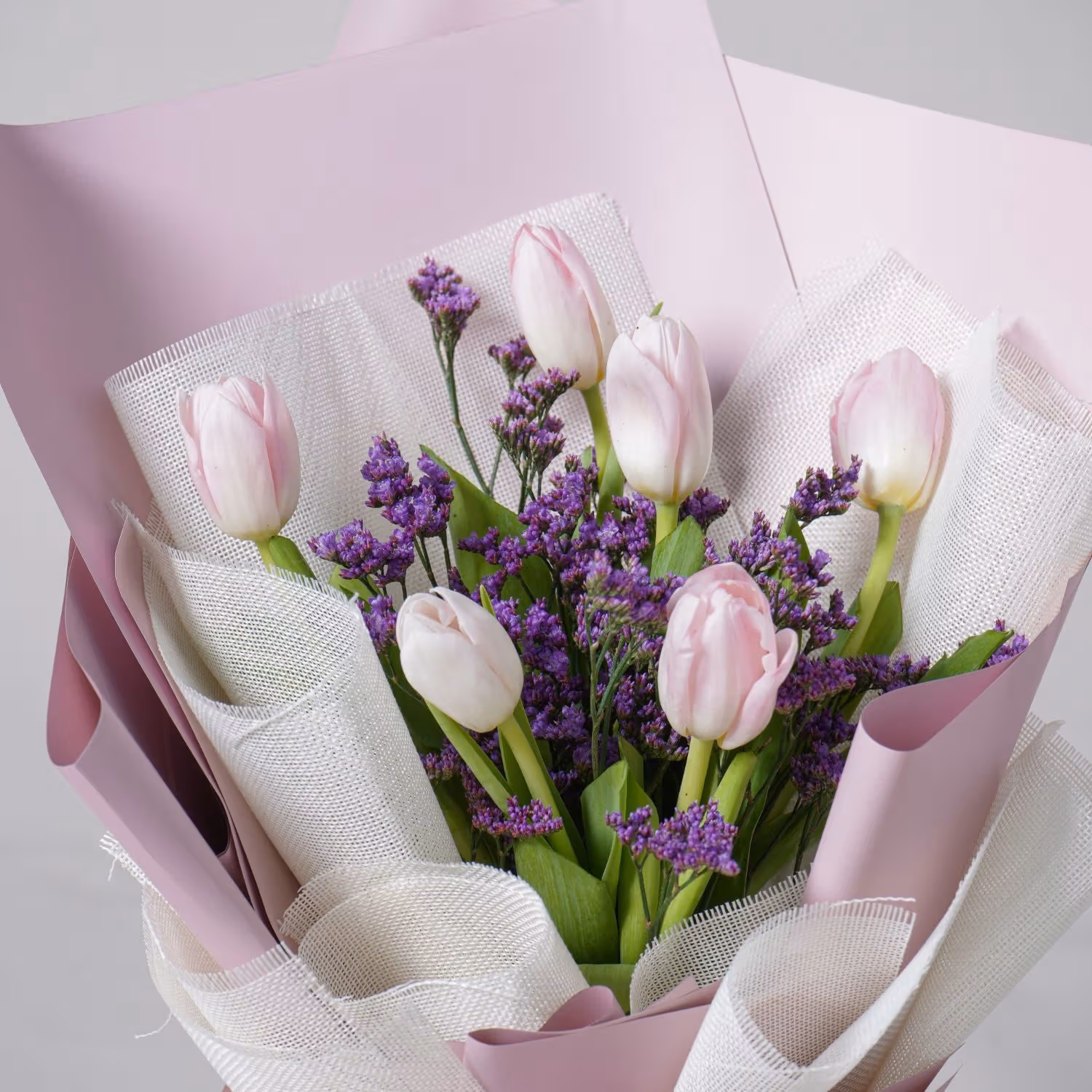 Pastel Pretty Blooms Bouquet - A Serene Floral Masterpiece