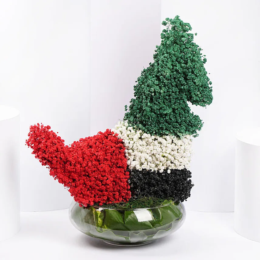 Uae Map Floral Arrangement