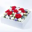 Pure Elegance Blooms Box - Luxurious Floral Arrangement with Chocolates