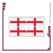 Official England Fan Face Stickers - Show Your Support!