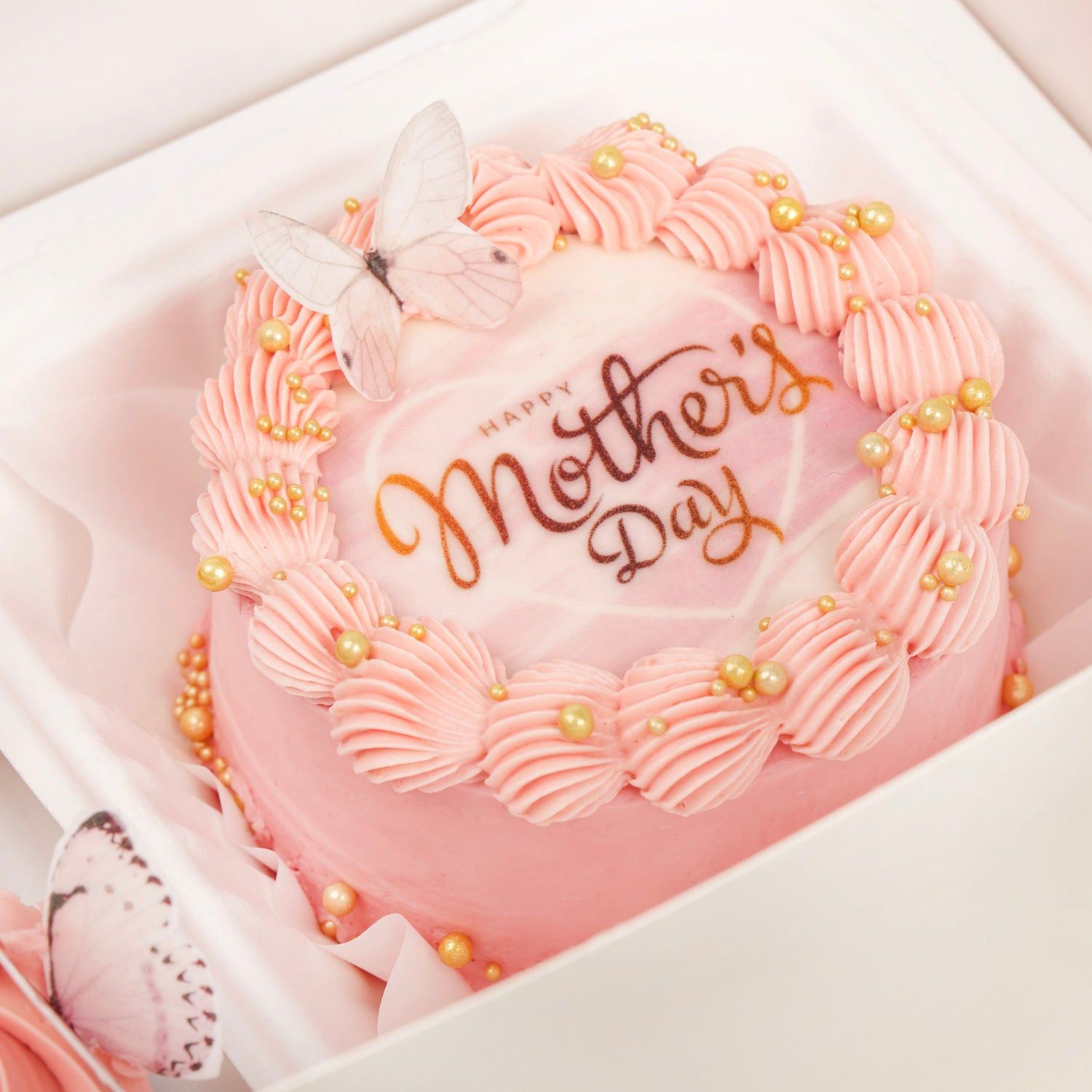 Delightful Mother's Day Bento Cake and Cupcakes Box - Perfect Gift Set