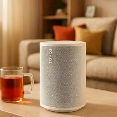 Sonos Era 100 Wi-Fi & Bluetooth Home Speaker – White | Immersive Sound Experience