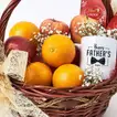Deluxe Fruit & Chocolate Gift Basket with Father's Day Mug