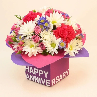 Anniversary Celebration Flowers Arrangement